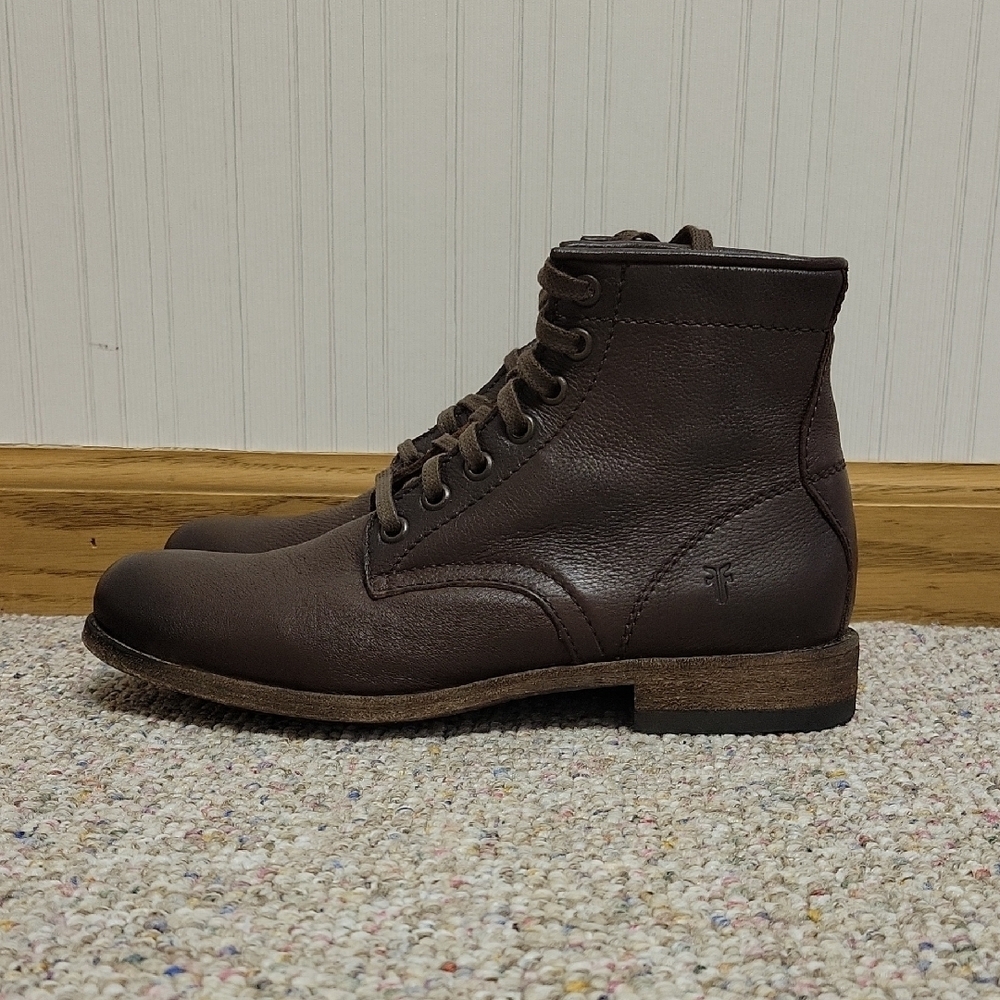 Frye Tyler Brown Leather Booties, Women's Sz 6.5